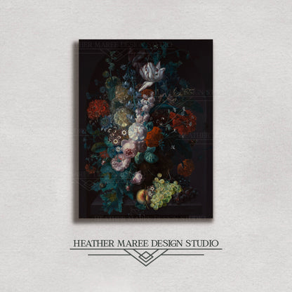 A Vase with Flowers Canvas Print