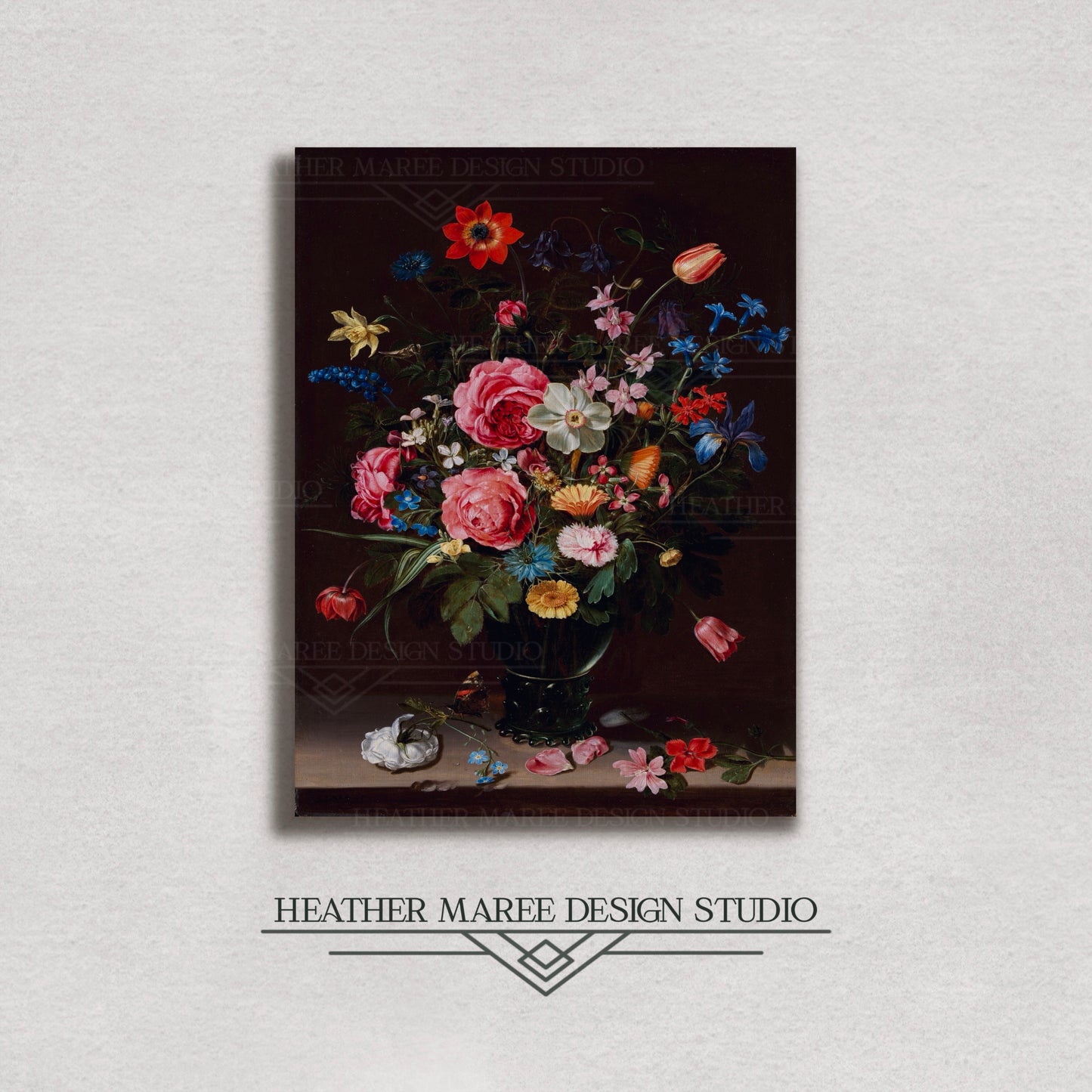 A Bouquet of Flowers Canvas Print