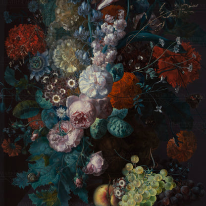 A Vase with Flowers Canvas Print