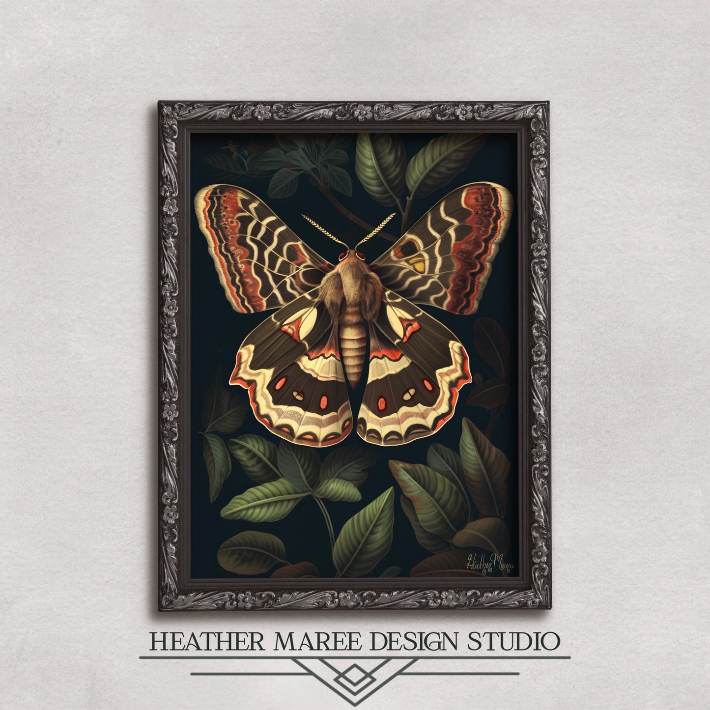 Brown Moth Amongst Foliage