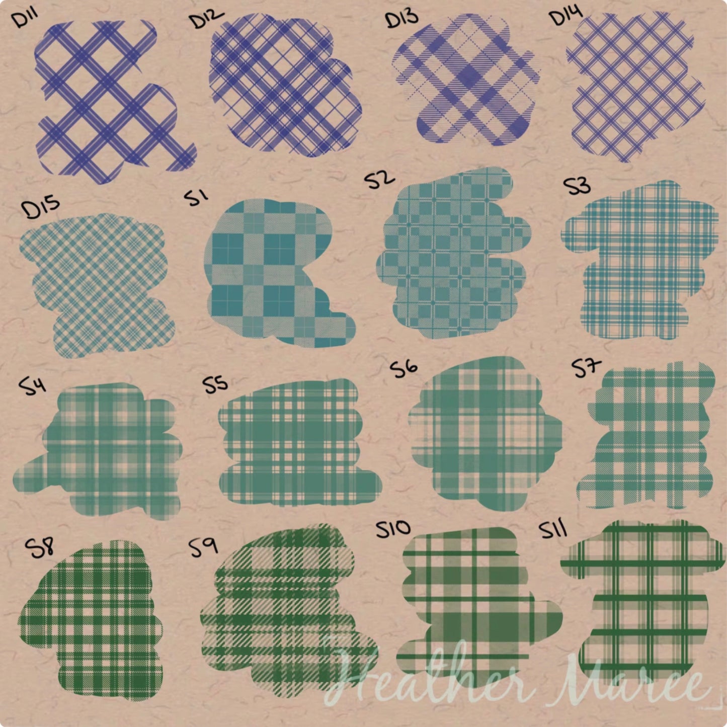 Plaid and Argyle | Procreate Pattern Brushes