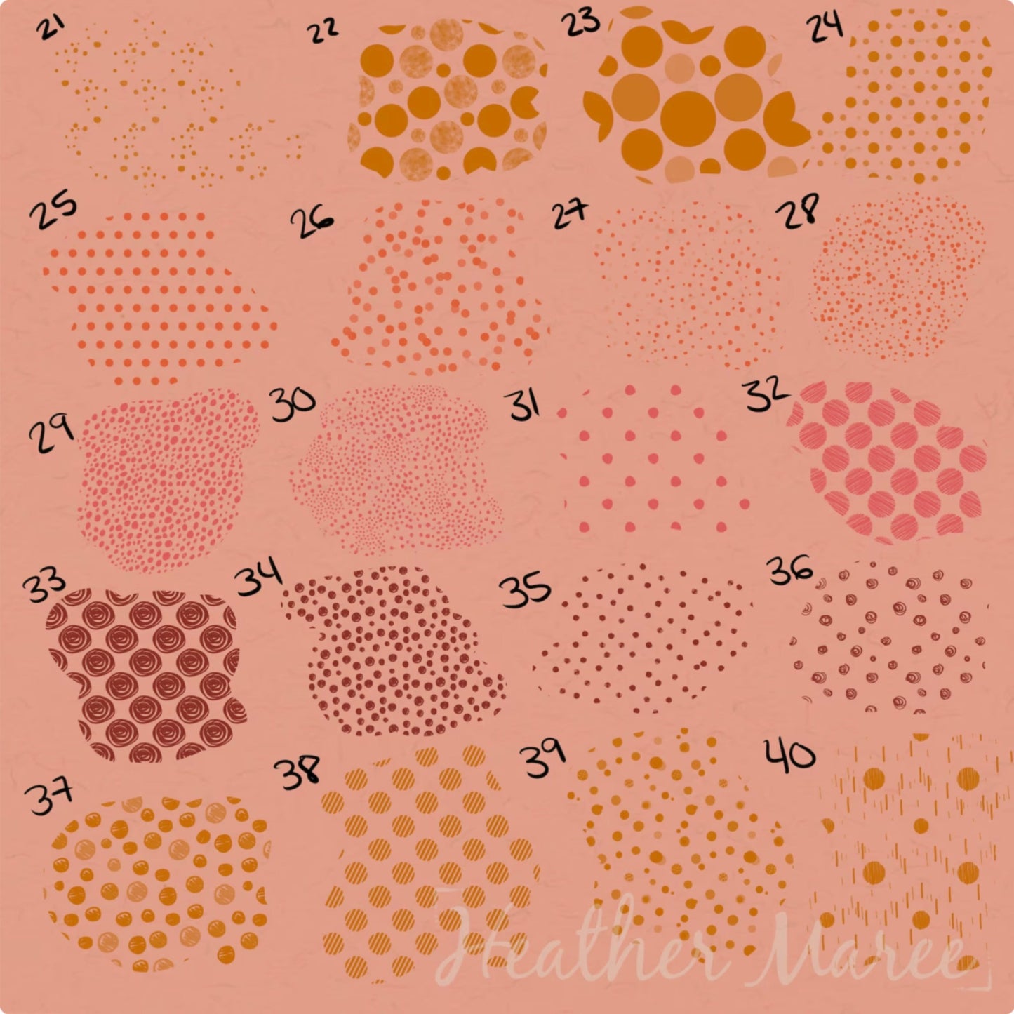 Polka Dot | Procreate Pattern Brushes