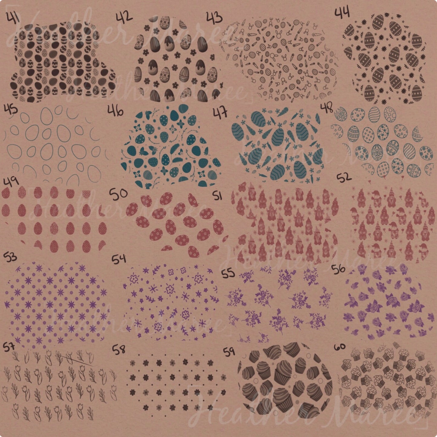 Spring Cottage | Procreate Pattern Brushes