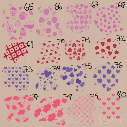 Romantic Lovecore | Procreate Pattern Brushes