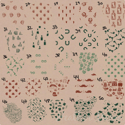 Irish Festivities | Procreate Pattern Brushes