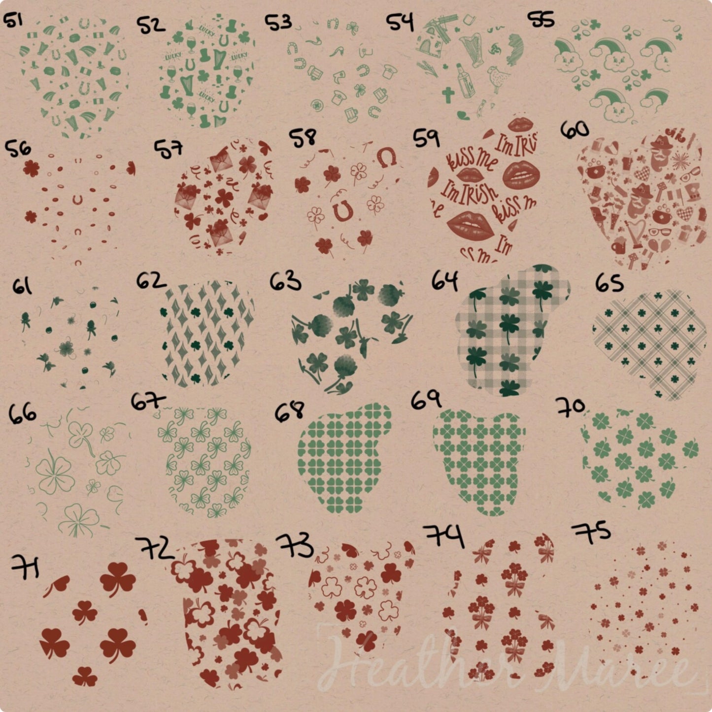 Irish Festivities | Procreate Pattern Brushes