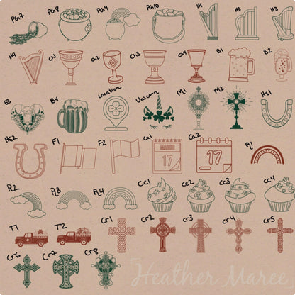 Festive Irish | Procreate Stamp Brushes