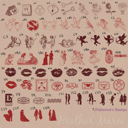 Romantic Valentine | Procreate Stamp Brushes