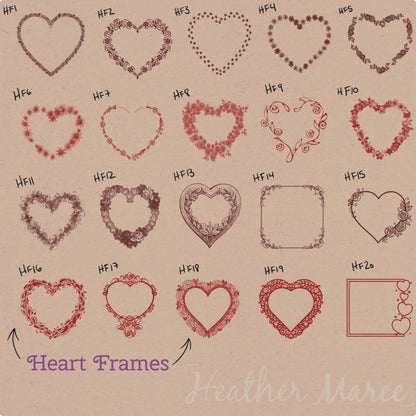 Romantic Valentine | Procreate Stamp Brushes