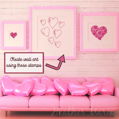 Heart Shapes | Procreate Stamp Brushes