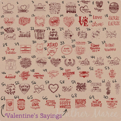 Valentine’s Day Greetings | Procreate Brush Stamps