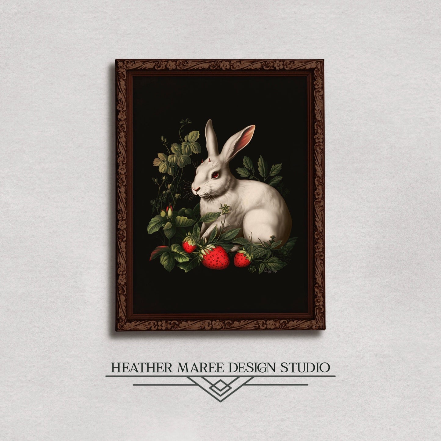 White Rabbit with Horns