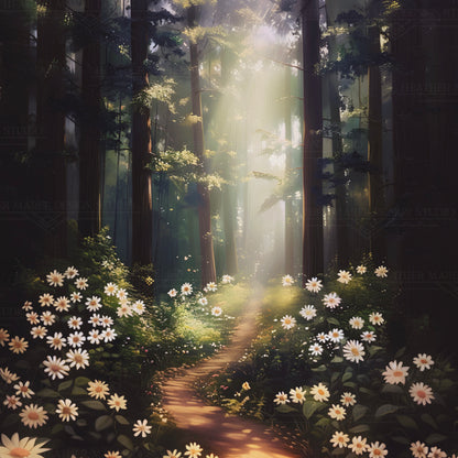 Illuminated Trail of Tranquility | Hanging Pennant