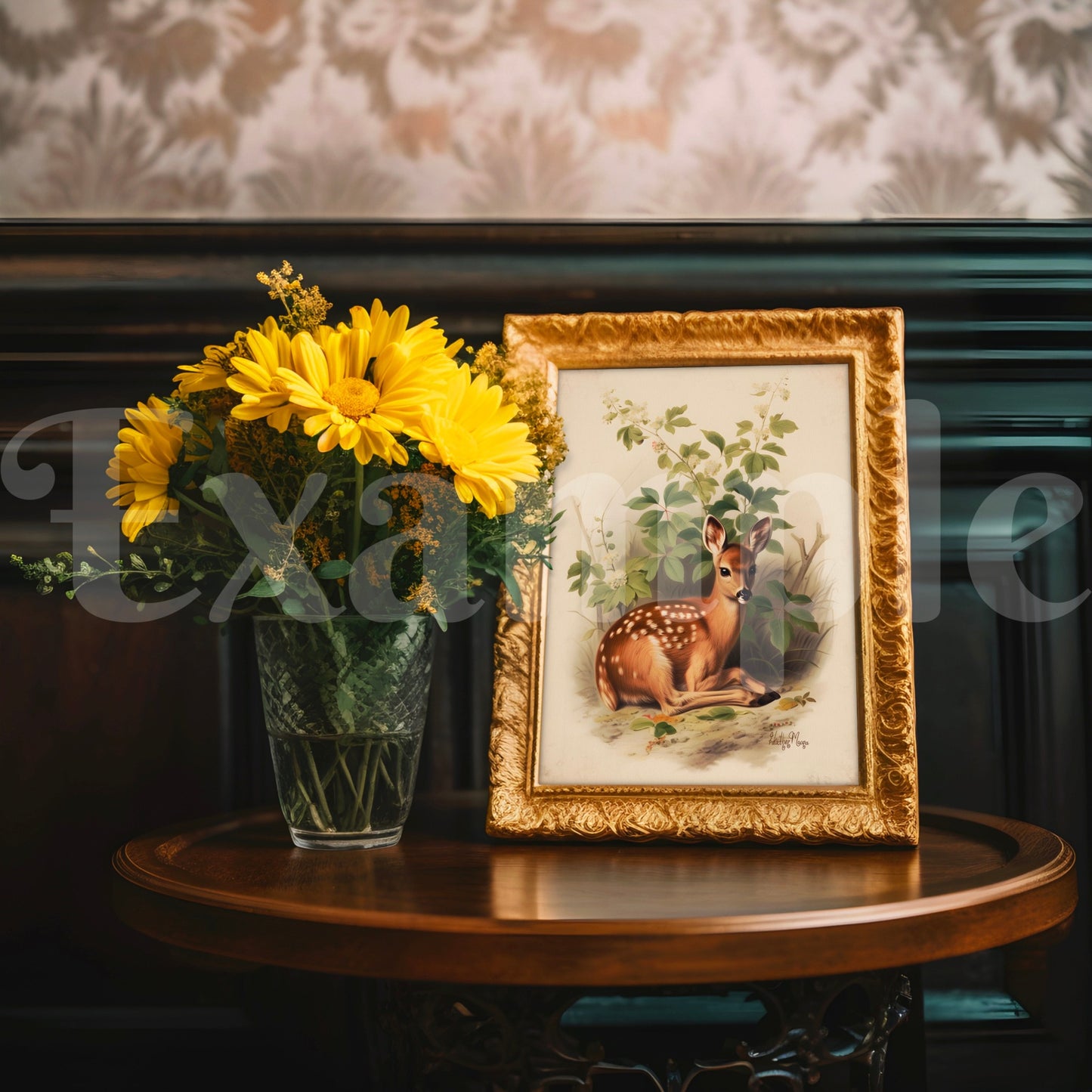 Bright Golden Frame Mockup
