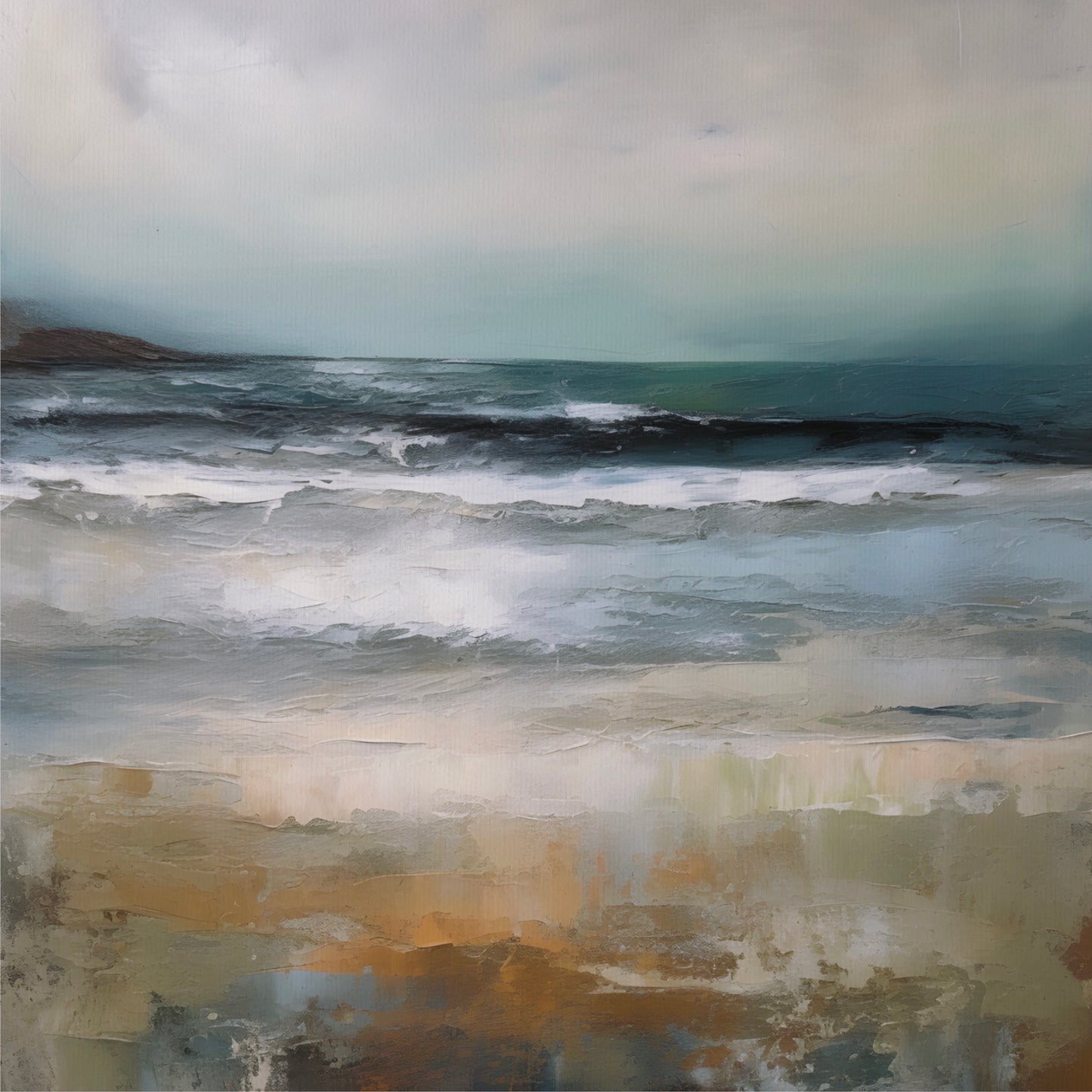 Abstract Beach and Ocean View