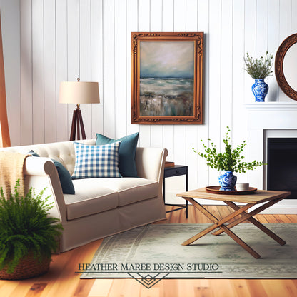 Abstract Moody Ocean View