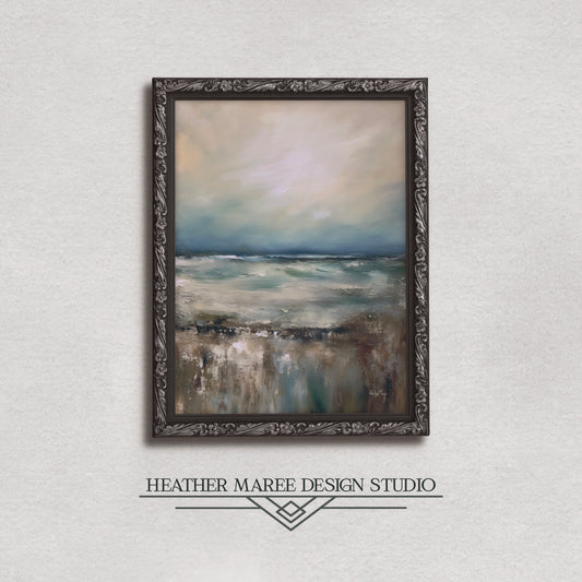 Abstract Moody Ocean View