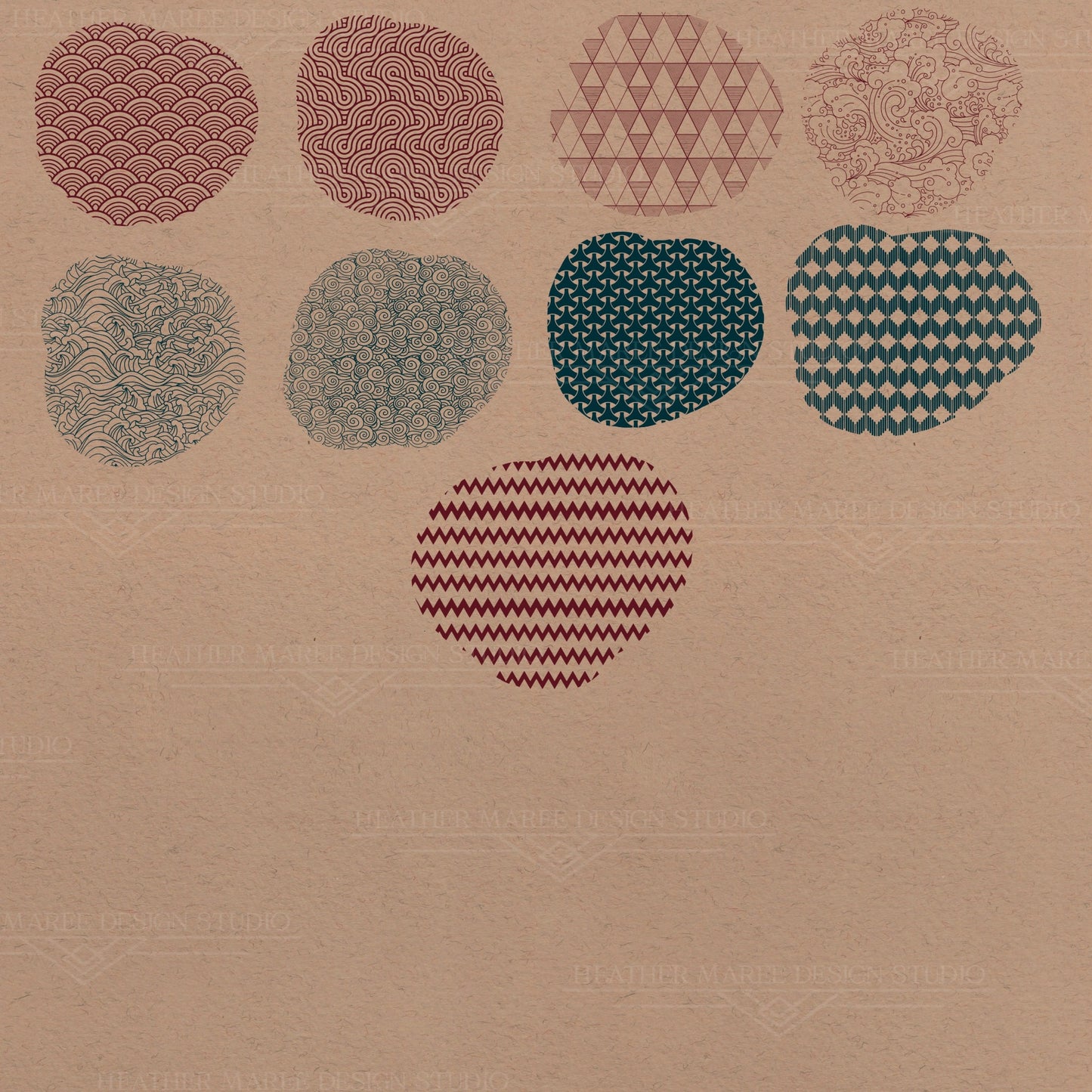 Vintage Japan | Procreate Pattern Brushes