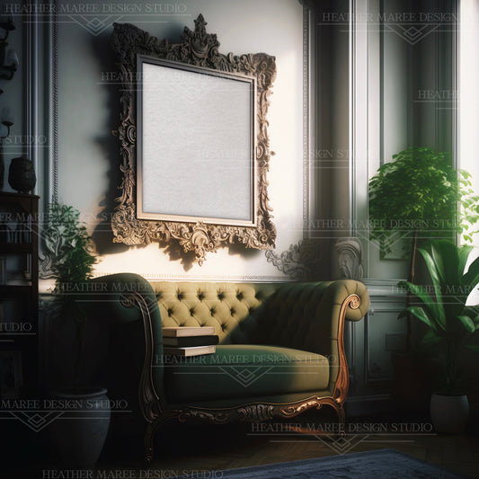 Elegant Vintage Fancy Frame Mockup