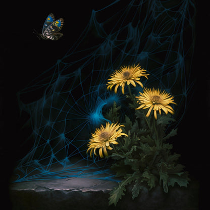 Moth Amongst Dandelions