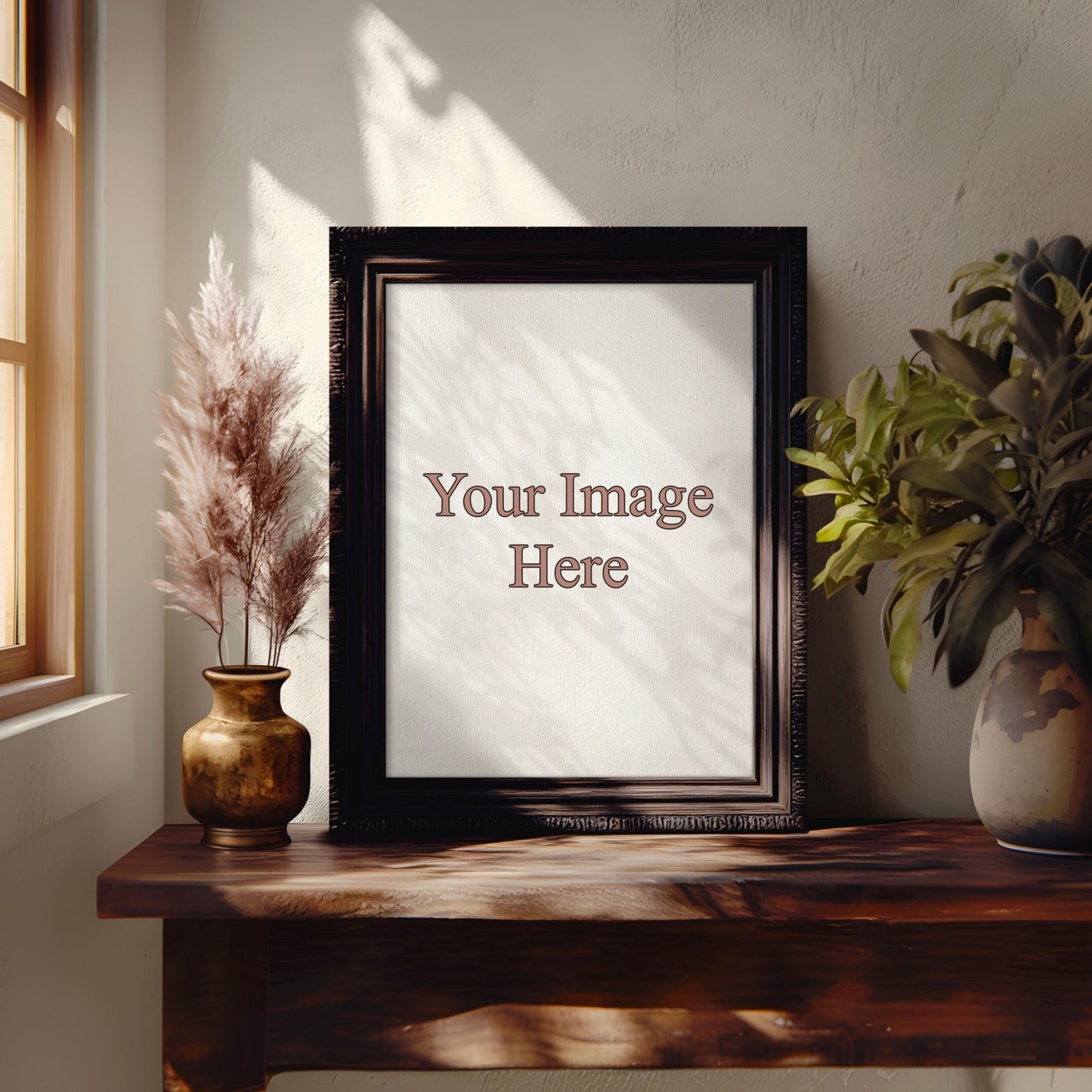 Vertical Frame Mockup with Greenery