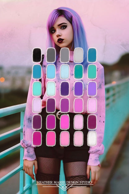 Pastel Goth Color Palette