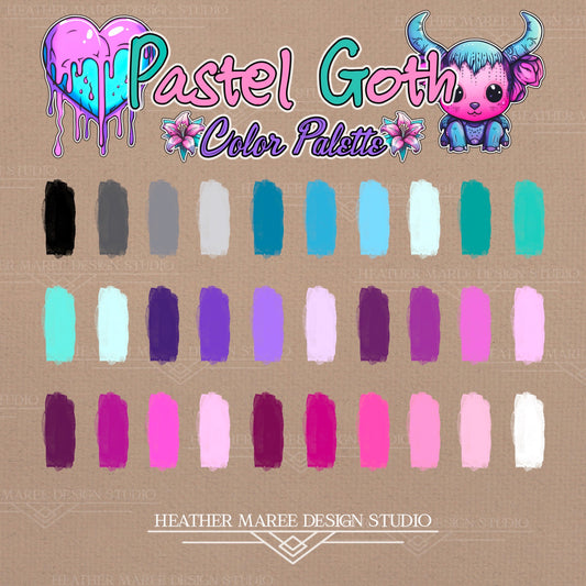 Pastel Goth Color Palette