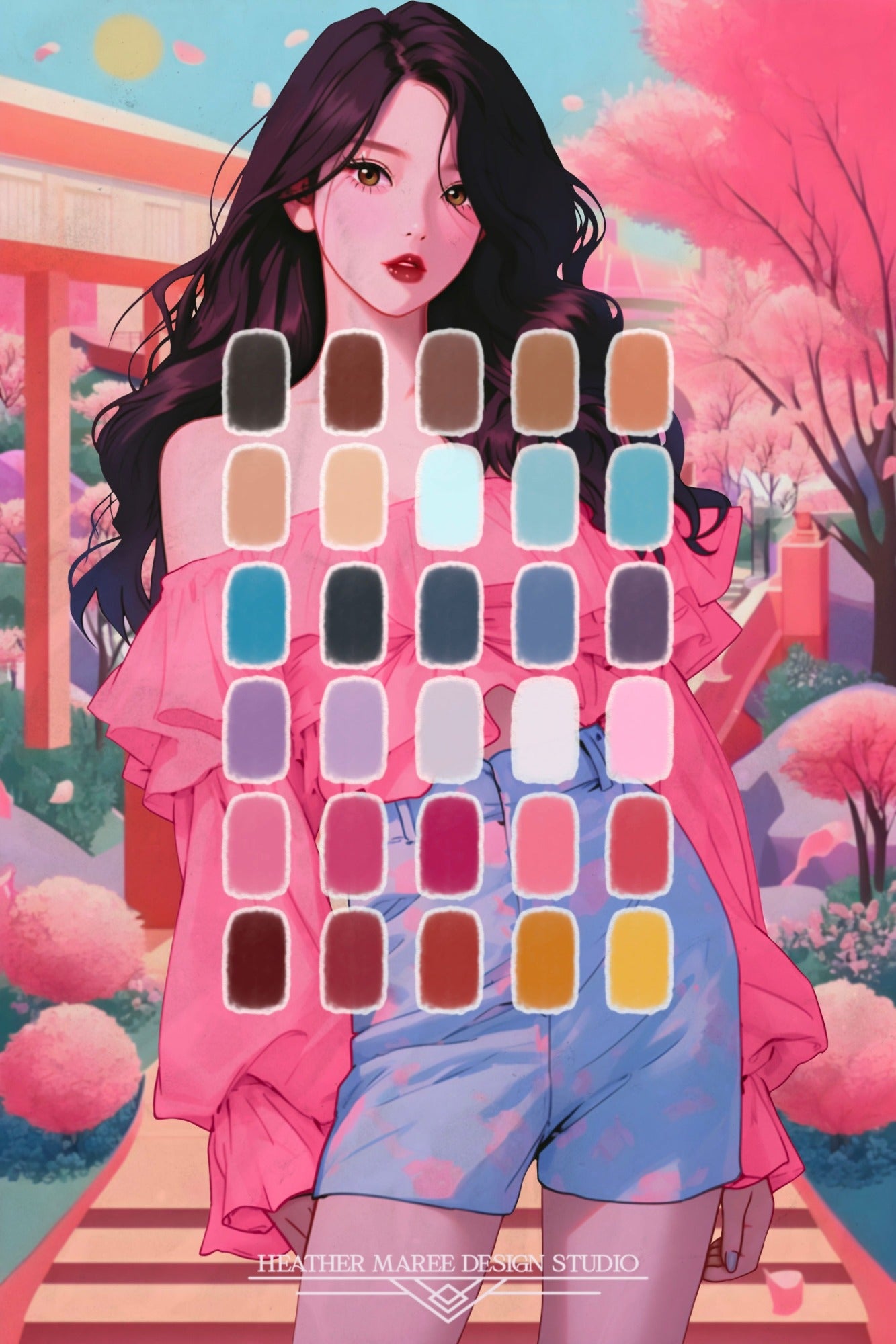 K-Drama Romance Color Palette