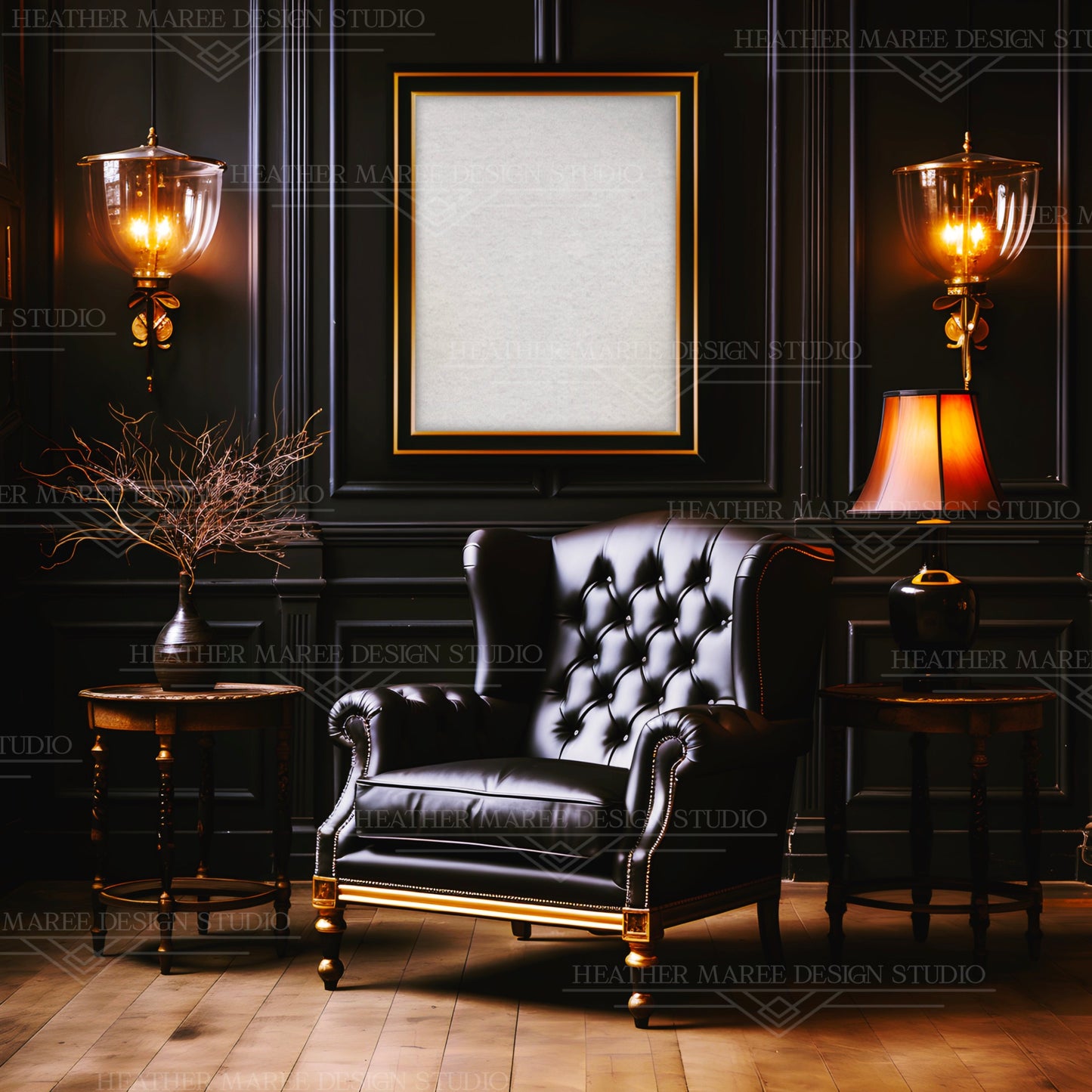 Moody Art Nouveau Frame Mockup