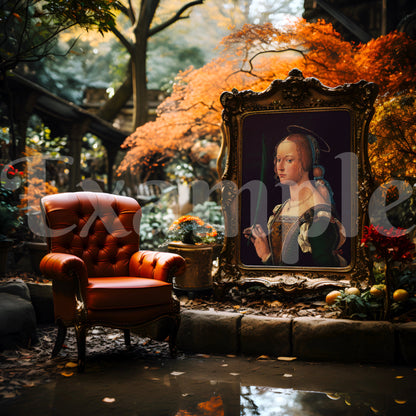 Eclectic Autumn Bronze Frame Mockup