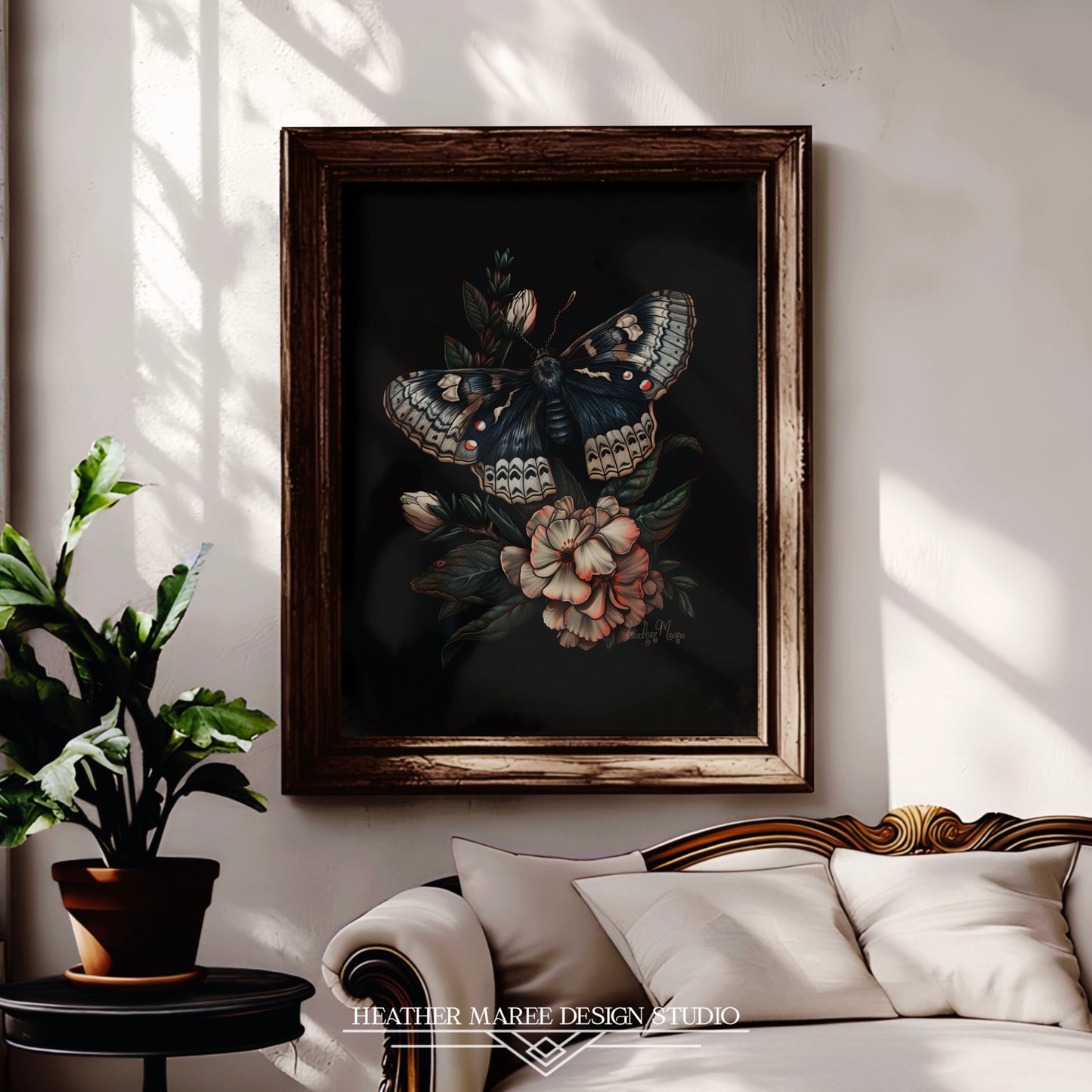Elegance of the Cerulean Moth