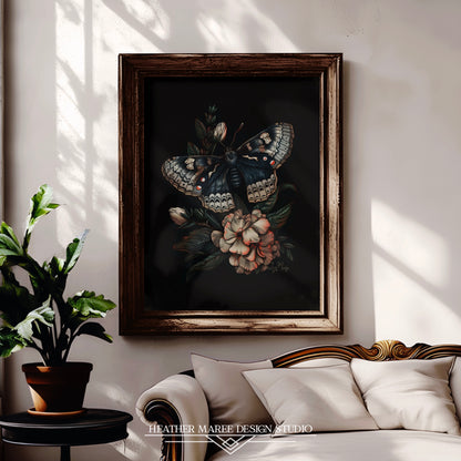 Elegance of the Cerulean Moth
