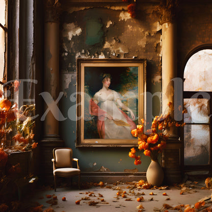 Eclectic Golden Wall Frame Mockup