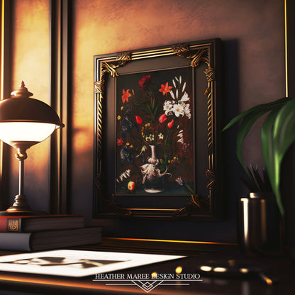 Flowers in a Grotesque Vase