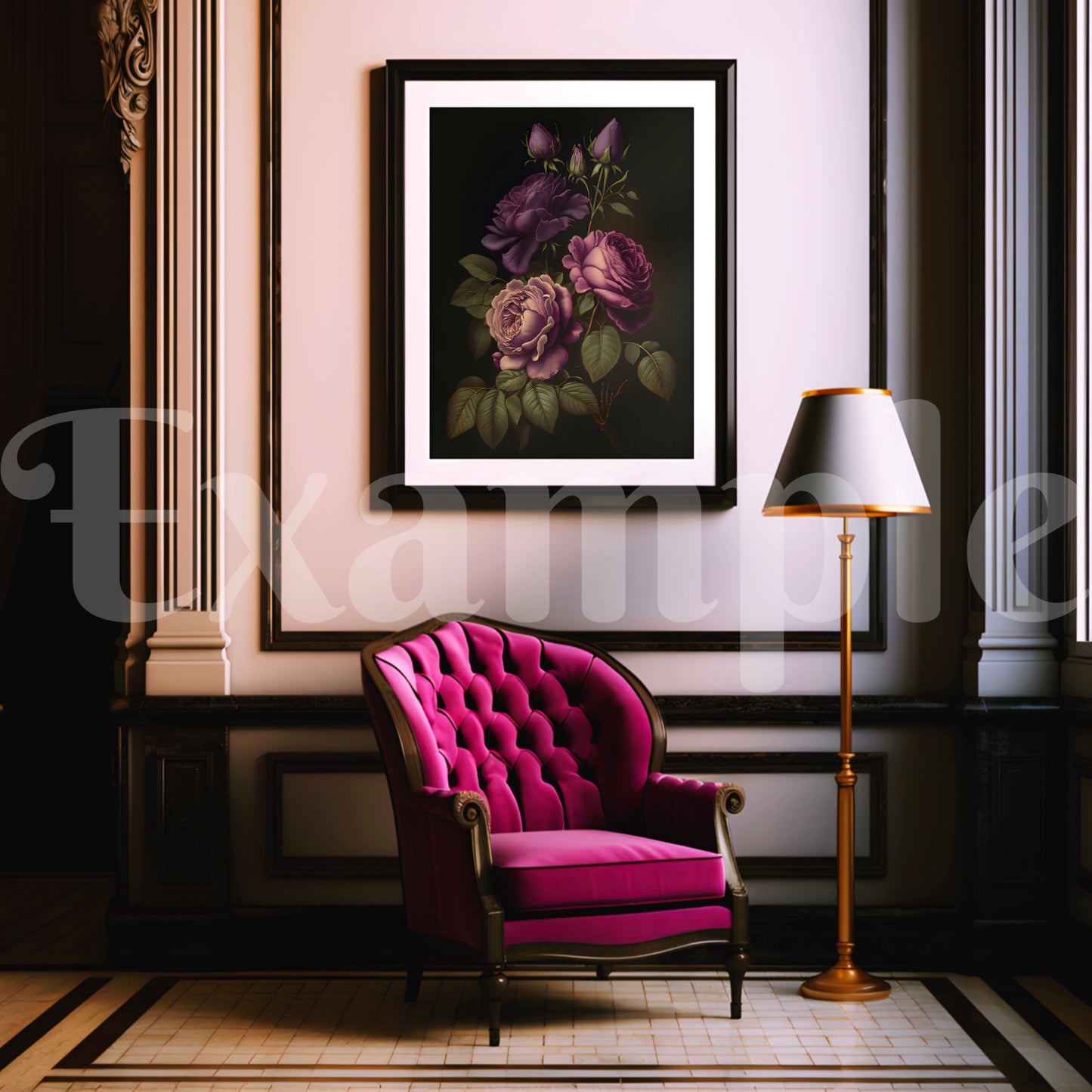 Classy Vintage Hanging Frame Mockup