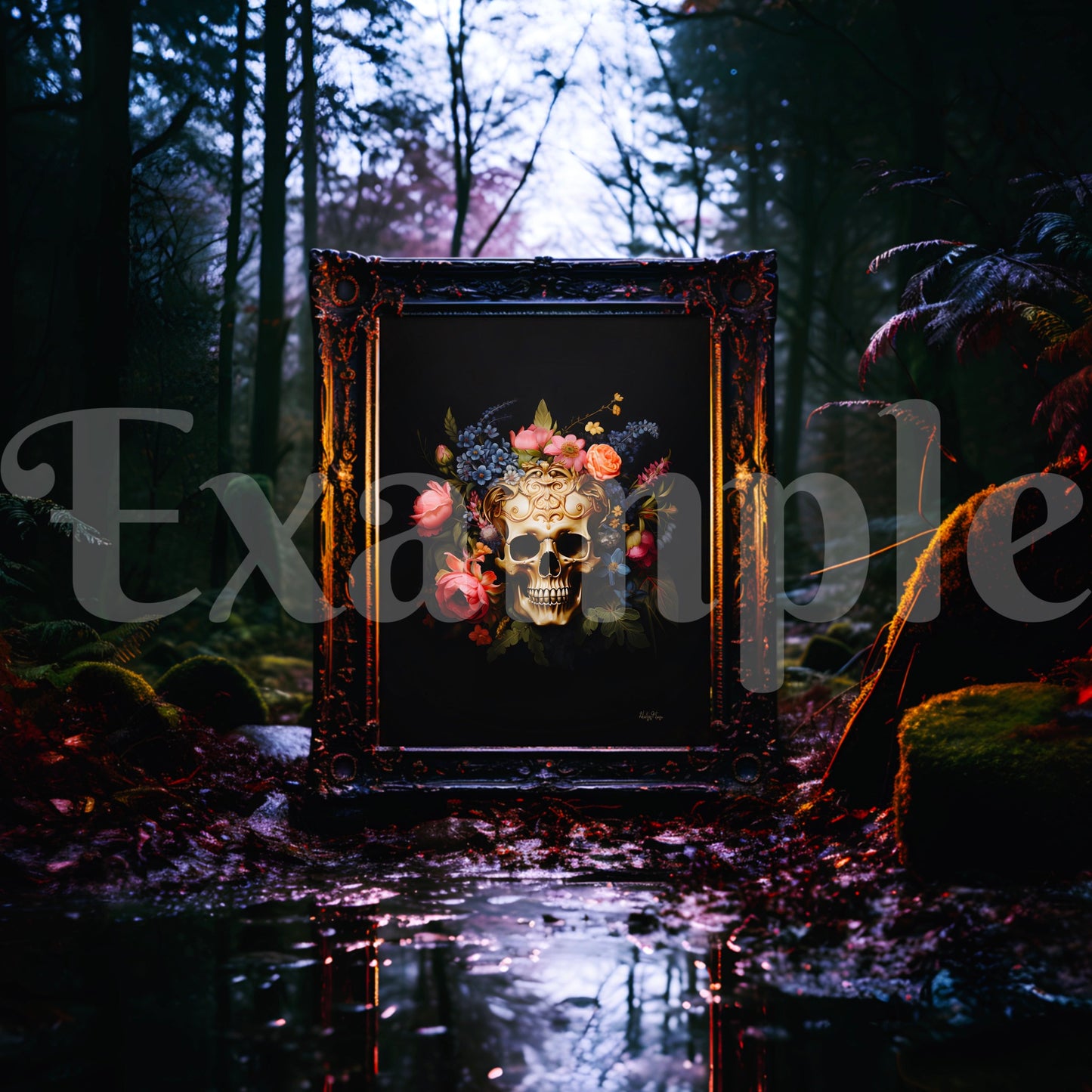 Enchanted Bronze Gilded Frame Mockup