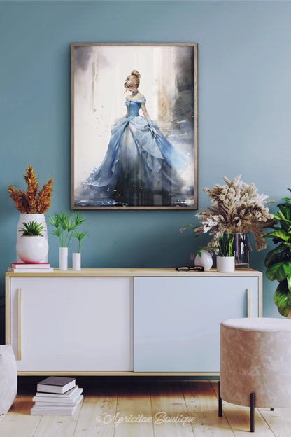 Cinderella's Watercolor Waltz