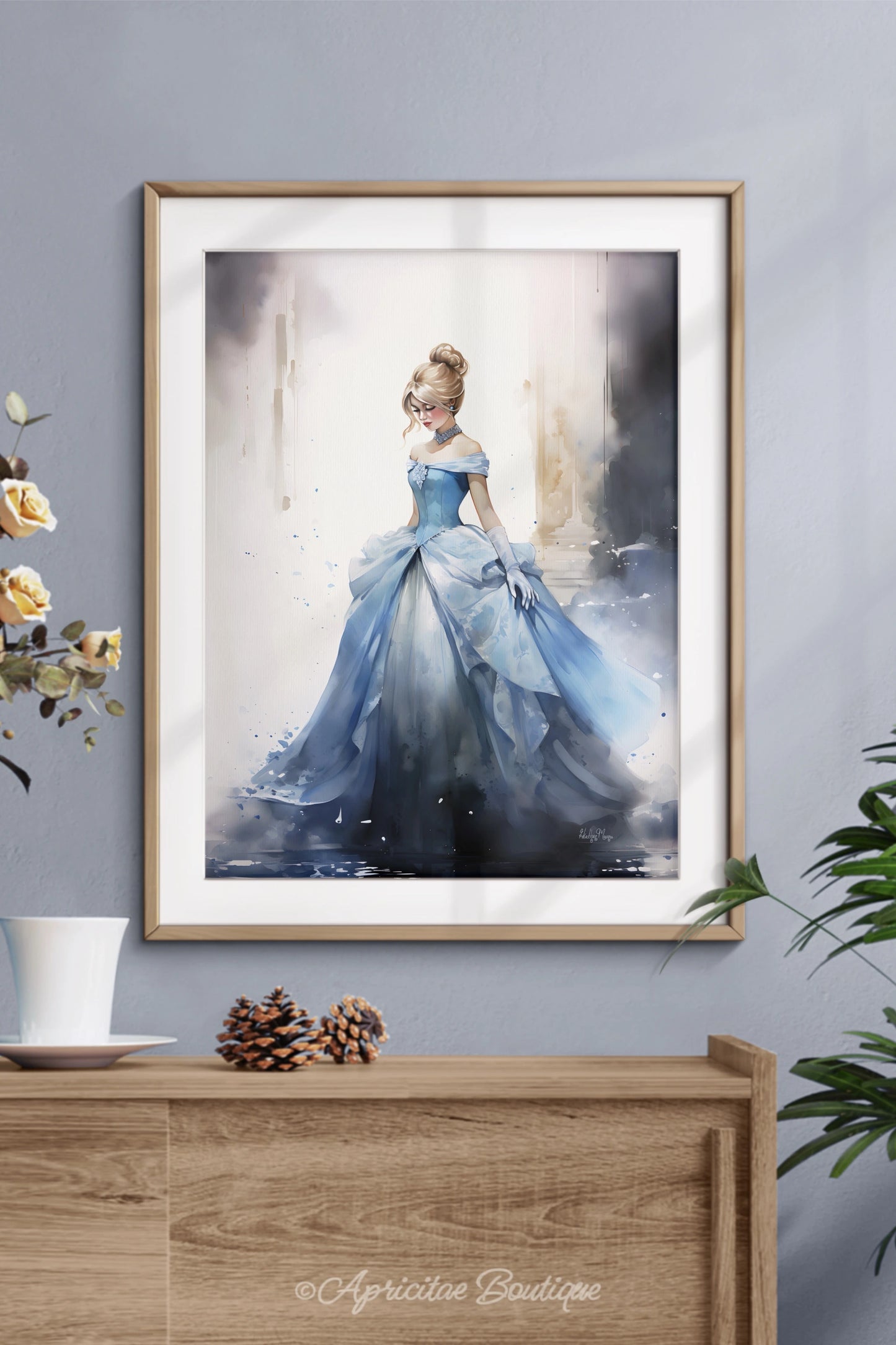 Cinderella's Watercolor Waltz