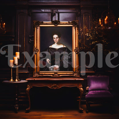 Elegant Gilded Gold Frame Mockup