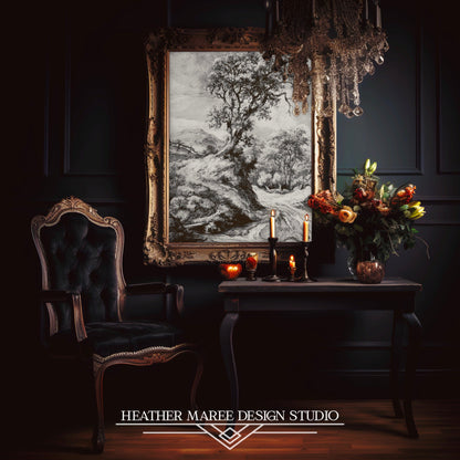 Dune Landscape with Oak Tree