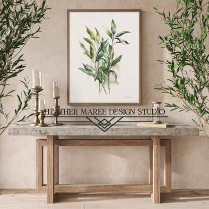 Botanical Watercolor Leaves