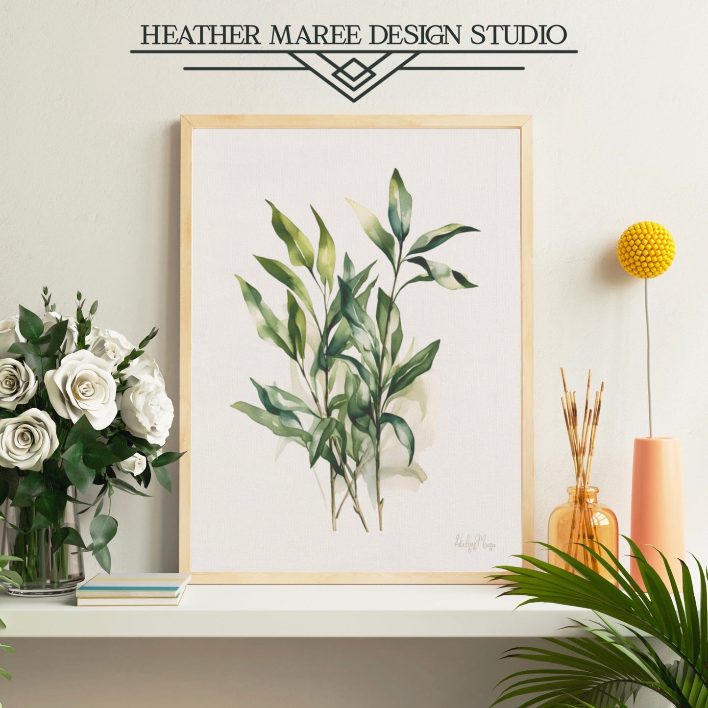 Botanical Watercolor Leaves