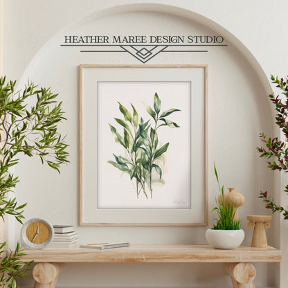 Botanical Watercolor Leaves