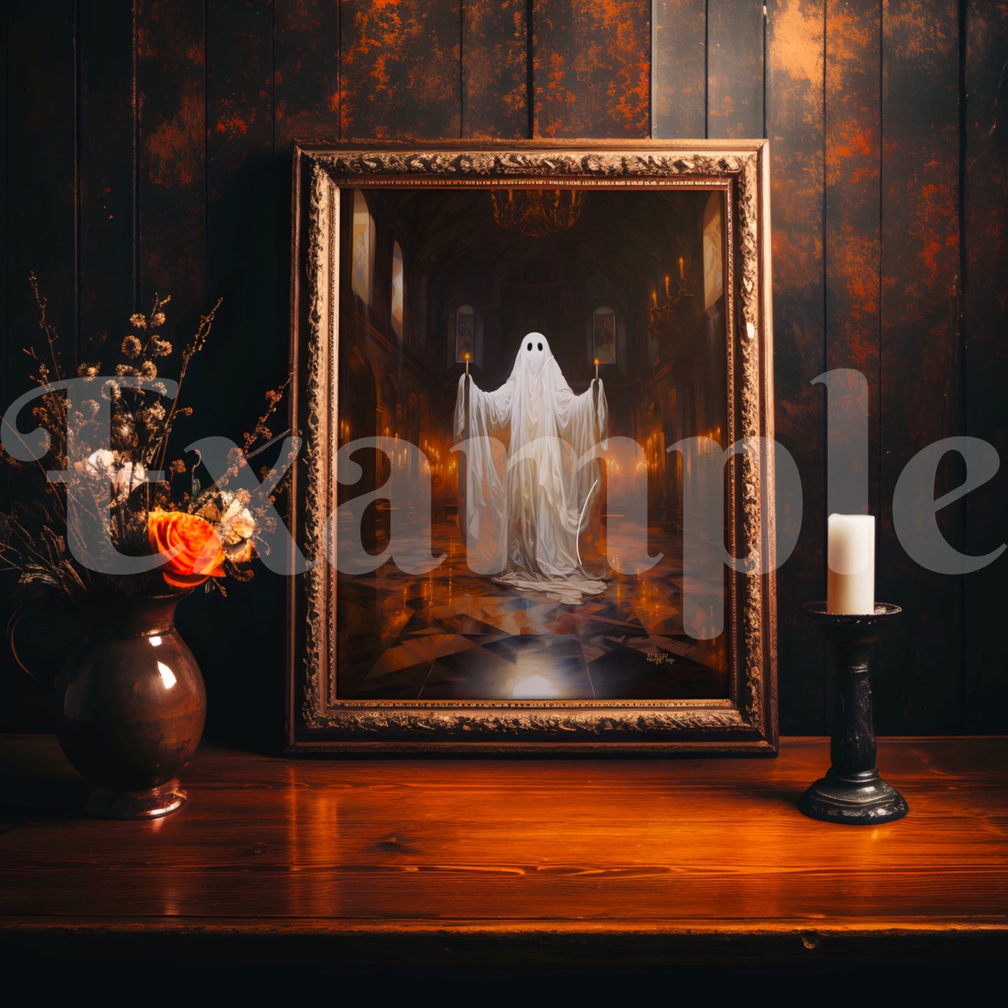 Rustic Gilded Frame Mockup