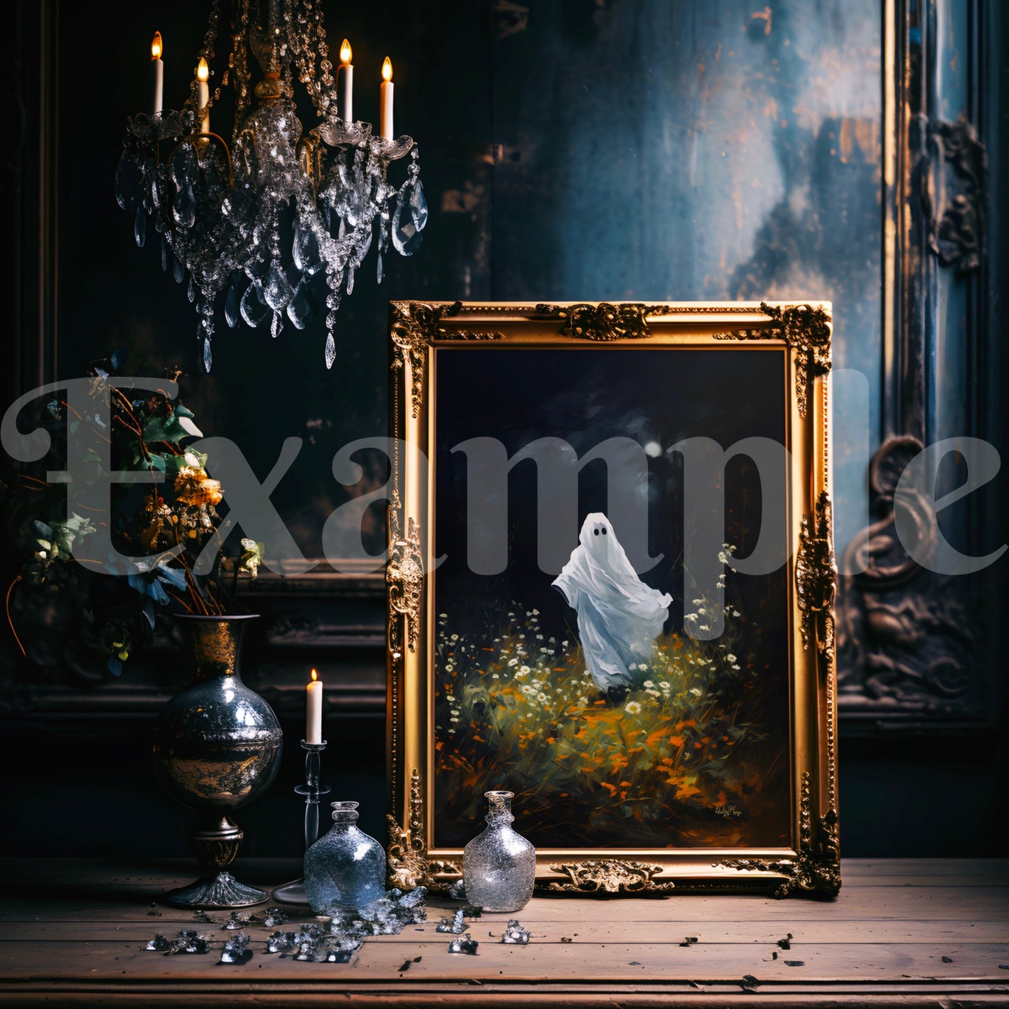 Parisian Gilded Gold Frame Mockup