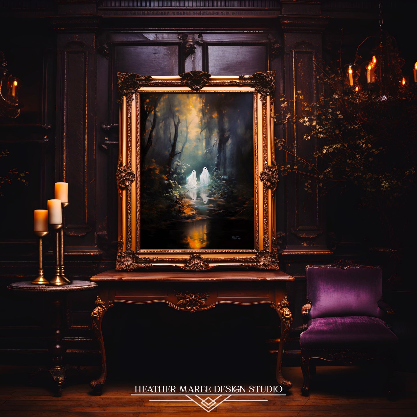 Ghosts in a Spooky Forest