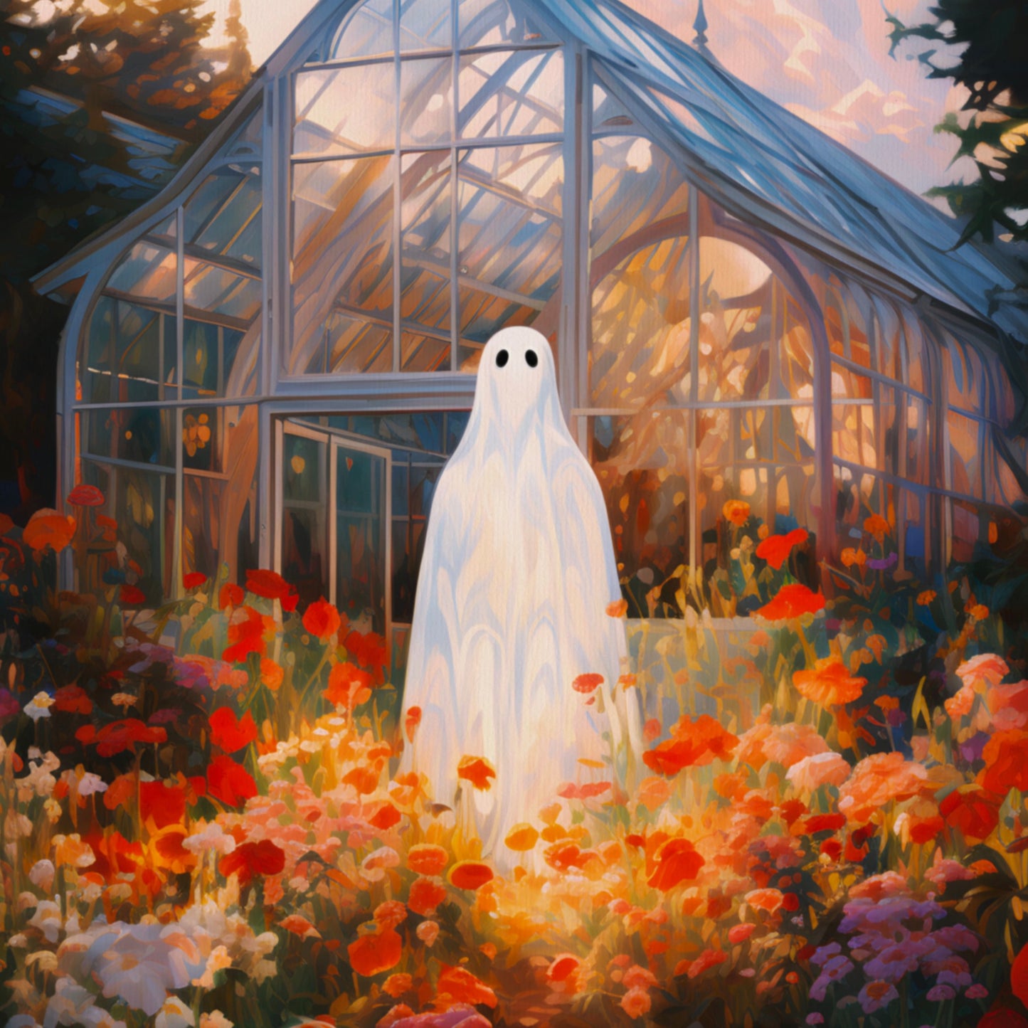 Ghost in a Field of Wildflowers