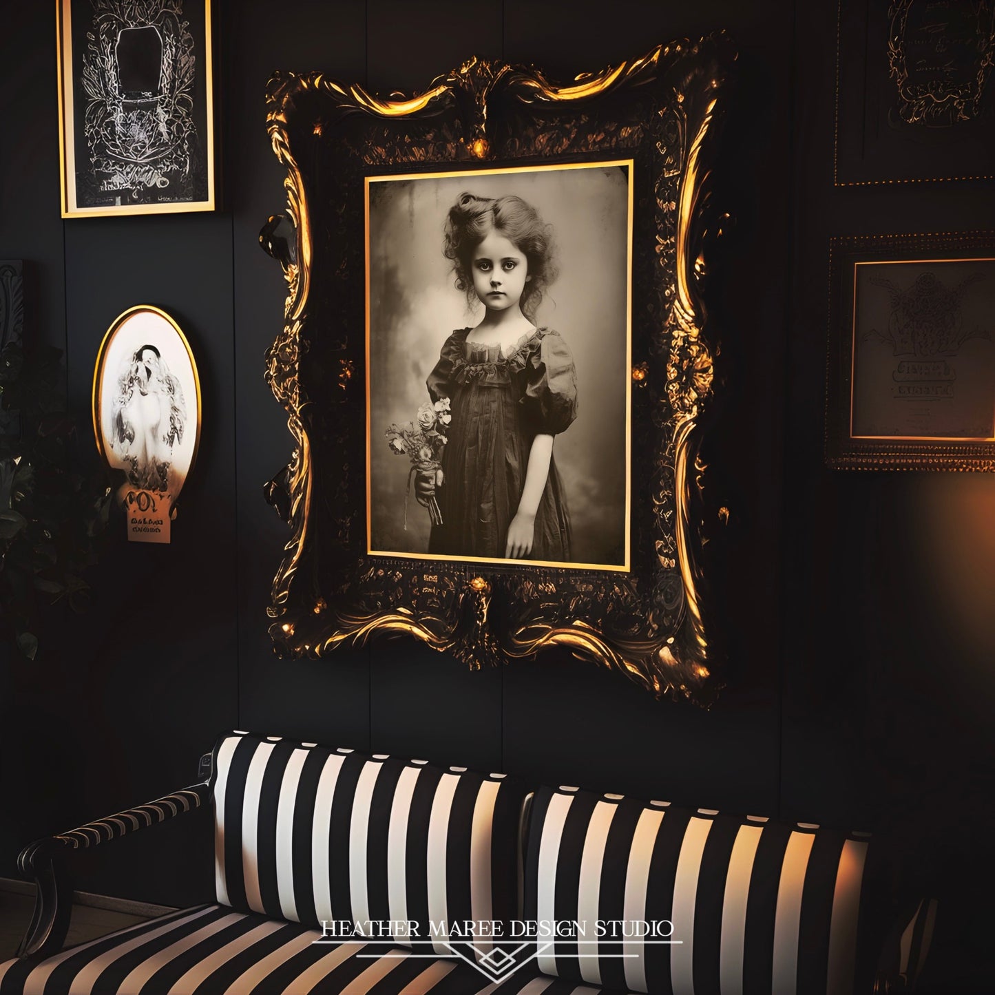 Little Girl with Wildflowers