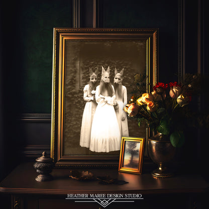 Women Wearing Animal Masks