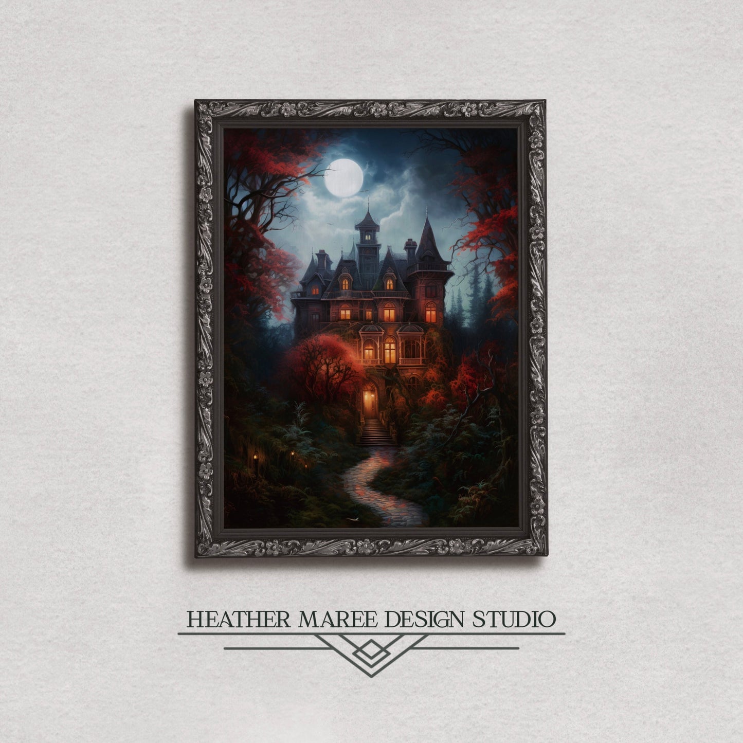 Moonlit Victorian Manor